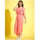 Girl's Polyester Floral Sleeveless Jumpsuit (Pink) Girl's Polyester Floral Sleeveless Jumpsuit (Pink)