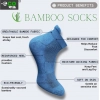 4_Pair Set Unisex Casual Cotton Printed Ankle Length Socks (Multicolor)