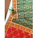 Women's Patola Silk Meena And Zari Woven Saree With Unstitched Blouse 5.5Mtr (Green) Women's Patola Silk Meena And Zari Woven Saree With Unstitched Blouse 5.5Mtr (Green)