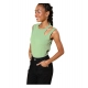 Women's Polyester Lycra Solid Sleeveless Top (Green) Women's Polyester Lycra Solid Sleeveless Top (Green)