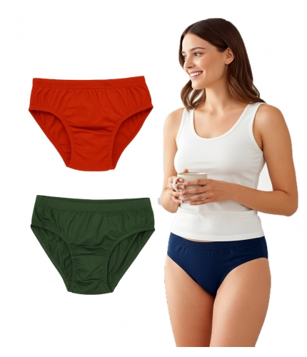 Pack of_3 Women's Cotton Solid Hipster Panty (Multicolor)