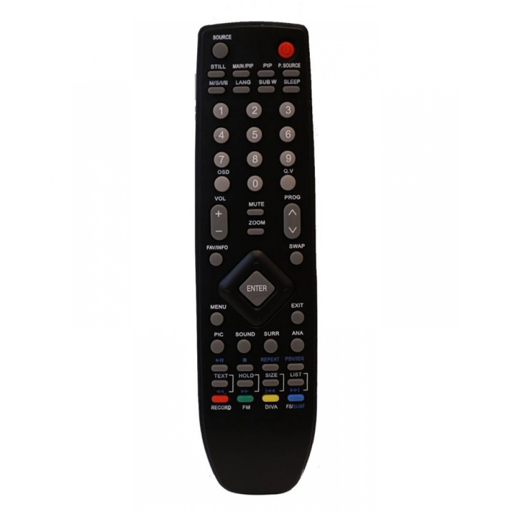 Ecomoye LCD/LED Remote No. 1677, Compatible/Replacement for Onida LCD/LED TV Remote Control, Black (Exactly Same Remote will Only Work)