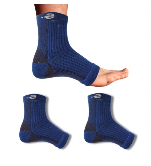 3_Pair Set Unisex Casual Cotton Printed Ankle Length Support Socks (Multicolor)