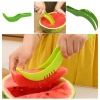 Pack Of 3_Plastic Handle Watermelon Cutter Knife (Color: Assorted )