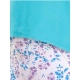 Girl's Cotton Floral Elasticated Jegging and Top Set (Turquoise Blue) Girl's Cotton Floral Elasticated Jegging and Top Set (Turquoise Blue)