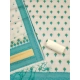Women's Banarasi Silk Printed Unstitched Salwar Suit Material With Dupatta (Teal, 3Mtrs)