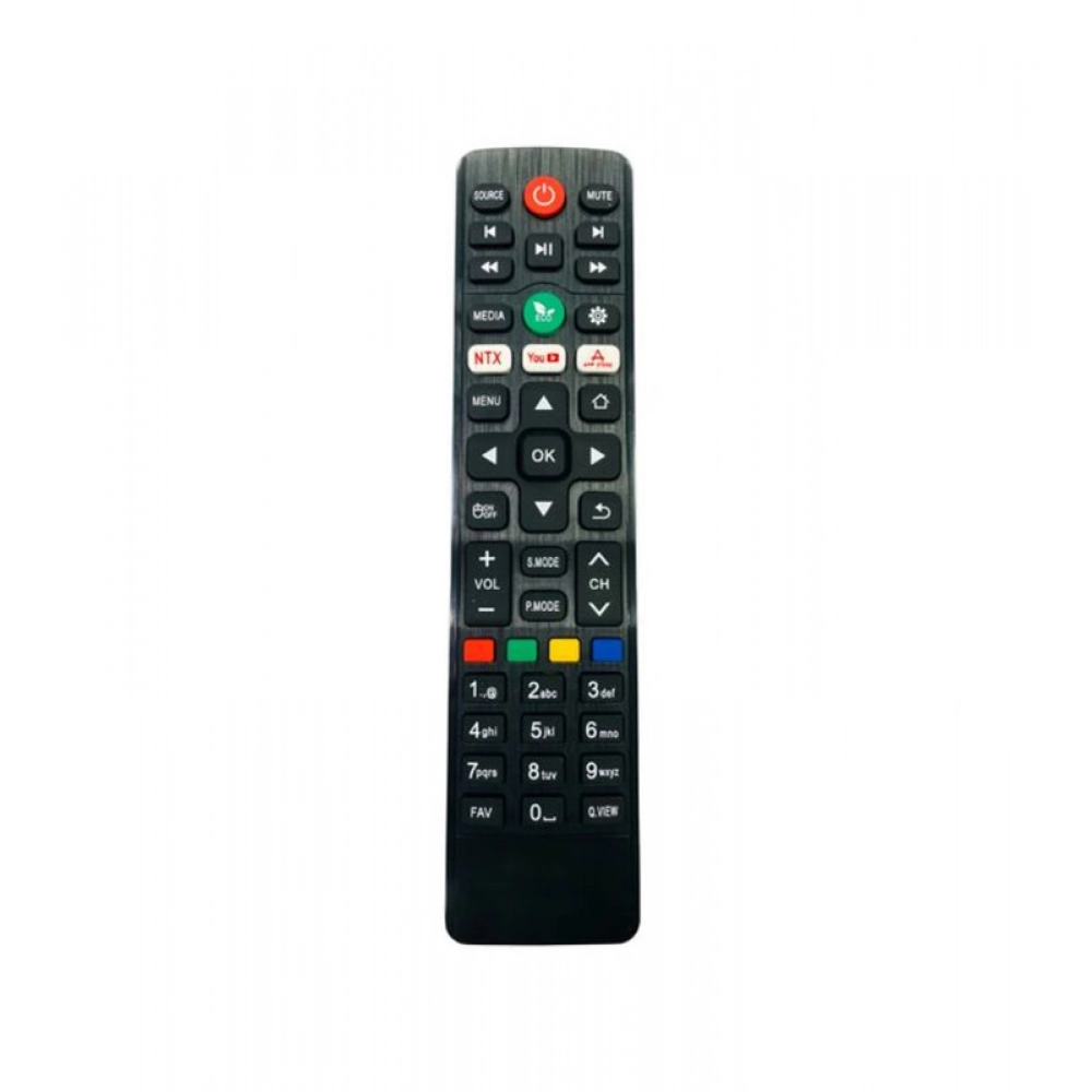 Ecomoye Smart TV Remote No. 1205 (No Voice) with Netflix, App Store, YouTube Function, Compatible/Replacement for Vise Smart LCD/LED TV Remote Control, Black (Exactly Same Remote will Only Work)
