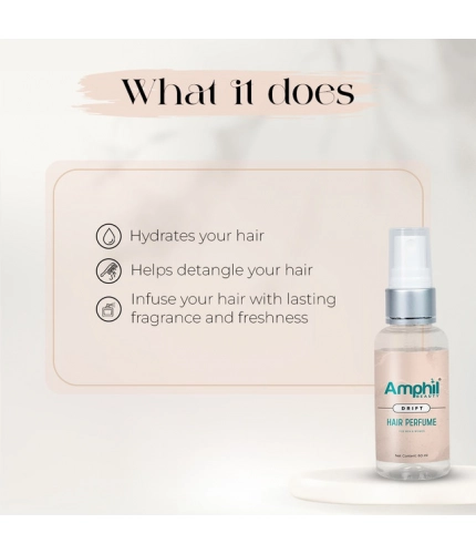 Amphil beauty Drift Unisex Hair perfume 60 ml | Alcohol Free | Water Based | Paraben Free