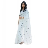 Women's Linen Printed Saree With Unstitched Blouse 5.5Mtr (White) Women's Linen Printed Saree With Unstitched Blouse 5.5Mtr (White)