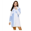 Women's Denim Solid Long Sleeves Dress (Blue) Women's Denim Solid Long Sleeves Dress (Blue)