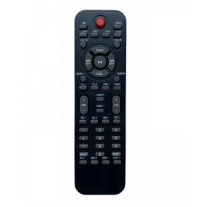 Ecomoye 12 in 1 Home Theatre Remote No. 755, Compatible/Replacement for Santosh, Oscar, Target, Takai Home Theatre Remote, Black (Exactly Same Remote will Only Work)