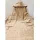 Women's Banarasi Silk Printed Unstitched Salwar Suit Material With Dupatta (Cream, 3Mtrs)