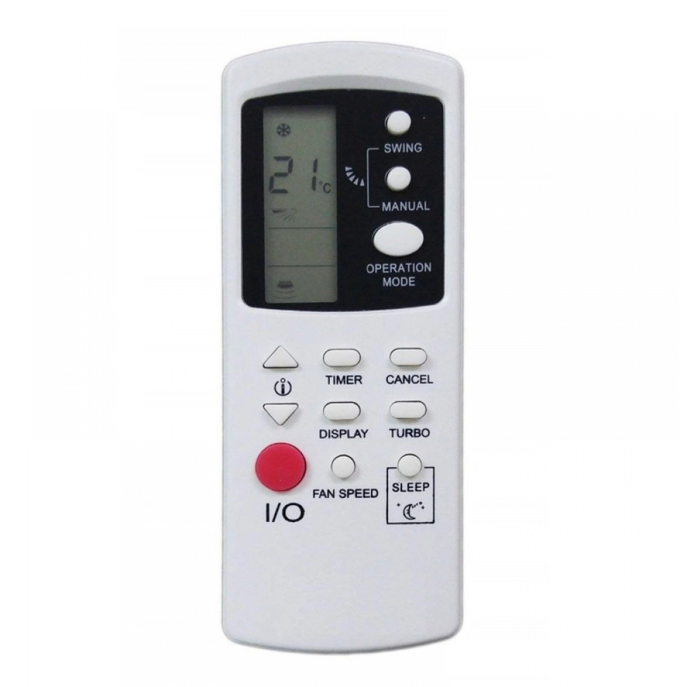 Ecomoye AC Remote No. 190 (No Backlight), Compatible/Replacement for Hyundai AC Remote Control, White (Exactly Same Remote will Only Work)