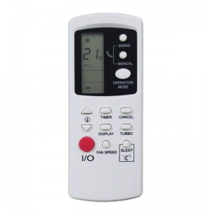 Ecomoye AC Remote No. 190 (No Backlight), Compatible/Replacement for Hyundai AC Remote Control, White (Exactly Same Remote will Only Work)