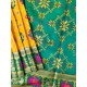 Women's Patola Silk Meena And Zari Woven Saree With Unstitched Blouse 5.5Mtr (Yellow) Women's Patola Silk Meena And Zari Woven Saree With Unstitched Blouse 5.5Mtr (Yellow)