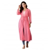 Women's Chiffon Self Design Long Sleeves Shrug (Pink) Women's Chiffon Self Design Long Sleeves Shrug (Pink)