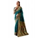 Women's Silk Blend Zari Woven Saree With Unstitched Blouse 5.5Mtr (Teal) Women's Silk Blend Zari Woven Saree With Unstitched Blouse 5.5Mtr (Teal)