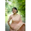 Women's Faux_Banarasi Lining Pattern Saree With Unstitched Blouse 5.5Mtr (Peach) Women's Faux_Banarasi Lining Pattern Saree With Unstitched Blouse 5.5Mtr (Peach)
