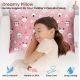 Soft Plush Printed Baby Infant Pillow for Kids Age 1 To 5 Years (Pink)