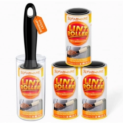 Pet Hair Remover 1 Handle And 4 Refill Totally 240 Sheets (White)