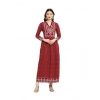 Women's Casual Rayon Full sleeve Kurti (Maroon)