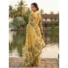Women's Linen Cotton Printed Saree With Unstitched Blouse 5.5Mtr (Yellow) Women's Linen Cotton Printed Saree With Unstitched Blouse 5.5Mtr (Yellow)