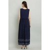 Women's Casual Rayon 3-4th Sleeves Kurti (Blue)