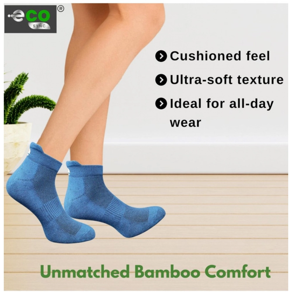 4_Pair Set Unisex Casual Cotton Printed Ankle Length Socks (Multicolor)