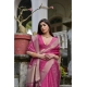 Women's Silk_Blend Butti Pattern Saree With Unstitched Blouse 5.5Mtr (Pink) Women's Silk_Blend Butti Pattern Saree With Unstitched Blouse 5.5Mtr (Pink)