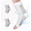3_Pair Set Unisex Casual Cotton Printed Ankle Length Support Socks (Multicolor)