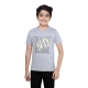 Boy's Cotton Grapic Printed Round Neck T-Shirt (Grey Melange) Boy's Cotton Grapic Printed Round Neck T-Shirt (Grey Melange)