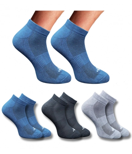 3_Pair Set Unisex Casual Cotton Printed Low Cut Socks (Multicolor)