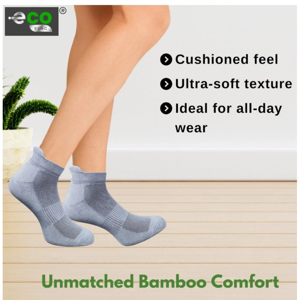 4_Pair Set Unisex Casual Cotton Printed Ankle Length Socks (Multicolor)