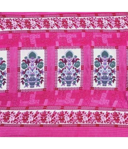 Fleece Floral Printed Double Polar Warm Bedsheet with 2 Pillow Cover (Pink) Fleece Floral Printed Double Polar Warm Bedsheet with 2 Pillow Cover (Pink)