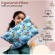 Soft Plush Printed Baby Infant Pillow for Kids Age 1 To 5 Years (Blue)
