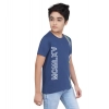 Boy's Cotton Grapic Printed Round Neck T-Shirt (Blue) Boy's Cotton Grapic Printed Round Neck T-Shirt (Blue)