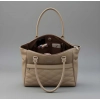 Women's PU Leather Solid Shoulder Zipper Handbag (Beige) Women's PU Leather Solid Shoulder Zipper Handbag (Beige)
