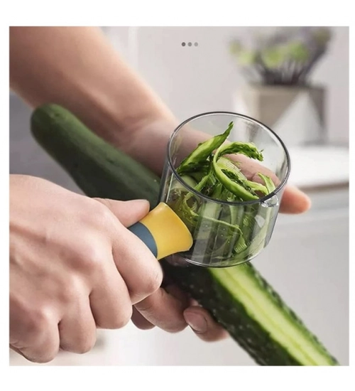 Pack Of 3_Multi Functional Storage for Fruit and Vegetable Peeler with Storage Container (Color: Assorted )