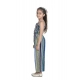 Girl's Rayon Striped Sleeveless Jumpsuit (Blue) Girl's Rayon Striped Sleeveless Jumpsuit (Blue)