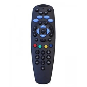 Ecomoye DTH Set Top Box Remote No. 8 (No Recording), Compatible/Replacement for Tata Sky SD/HD/HD+/4K DTH Set Top Box Remote Control (Pairing Required to Sync TV Functions), Black (Exactly Same Remote will Only Work)