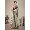 Women's Cotton Silk Printed Saree With Unstitched Blouse 5.5Mtr (Green) Women's Cotton Silk Printed Saree With Unstitched Blouse 5.5Mtr (Green)