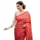 Women's Faux_Tussar_Silk Geometric_Print Saree With Unstitched Blouse 5.5Mtr (Red) Women's Faux_Tussar_Silk Geometric_Print Saree With Unstitched Blouse 5.5Mtr (Red)