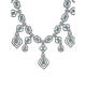 Women's Brass Silver Plated Necklace set (Turquoise) Women's Brass Silver Plated Necklace set (Turquoise)