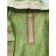 Women's Banarasi Silk Printed Unstitched Salwar Suit Material With Dupatta (Pista, 3Mtrs)
