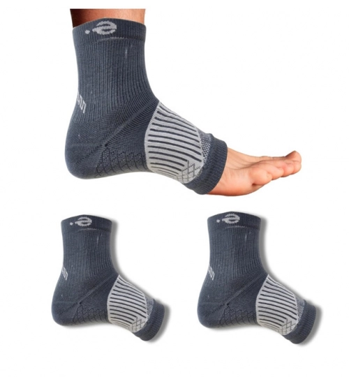 3_Pair Set Unisex Casual Cotton Printed Ankle Length Support Socks (Multicolor)