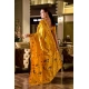 Women's Silk Blend Zari Woven Saree With Unstitched Blouse 5.5Mtr (Mustard)