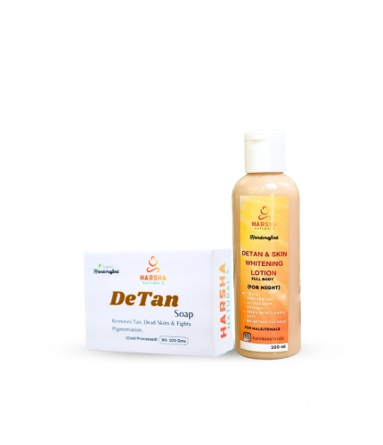 Harsha Naturals Detan And Whitening Body Lotion - (100ML)