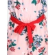 Girl's Polyester Crepe Floral Shoulder Straps Jumpsuit (Peach-Red) Girl's Polyester Crepe Floral Shoulder Straps Jumpsuit (Peach-Red)