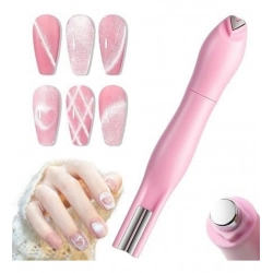 Plastic Solid Magnetic Nail Art Pen Set (Multicolor)