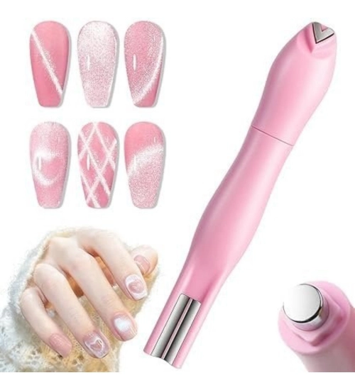 Plastic Solid Magnetic Nail Art Pen Set (Multicolor)